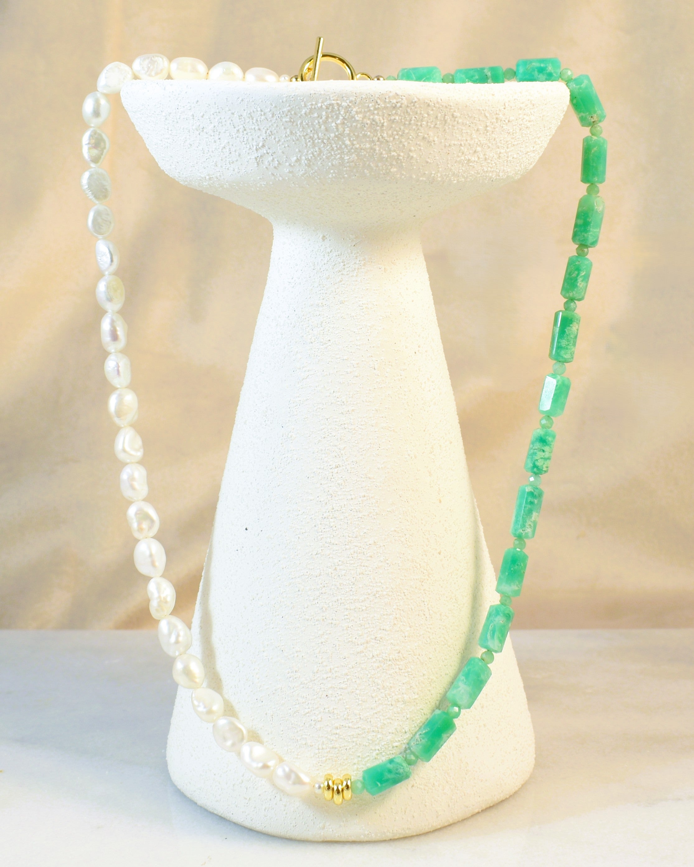 Seafoam Aphrodite Toggle Necklace