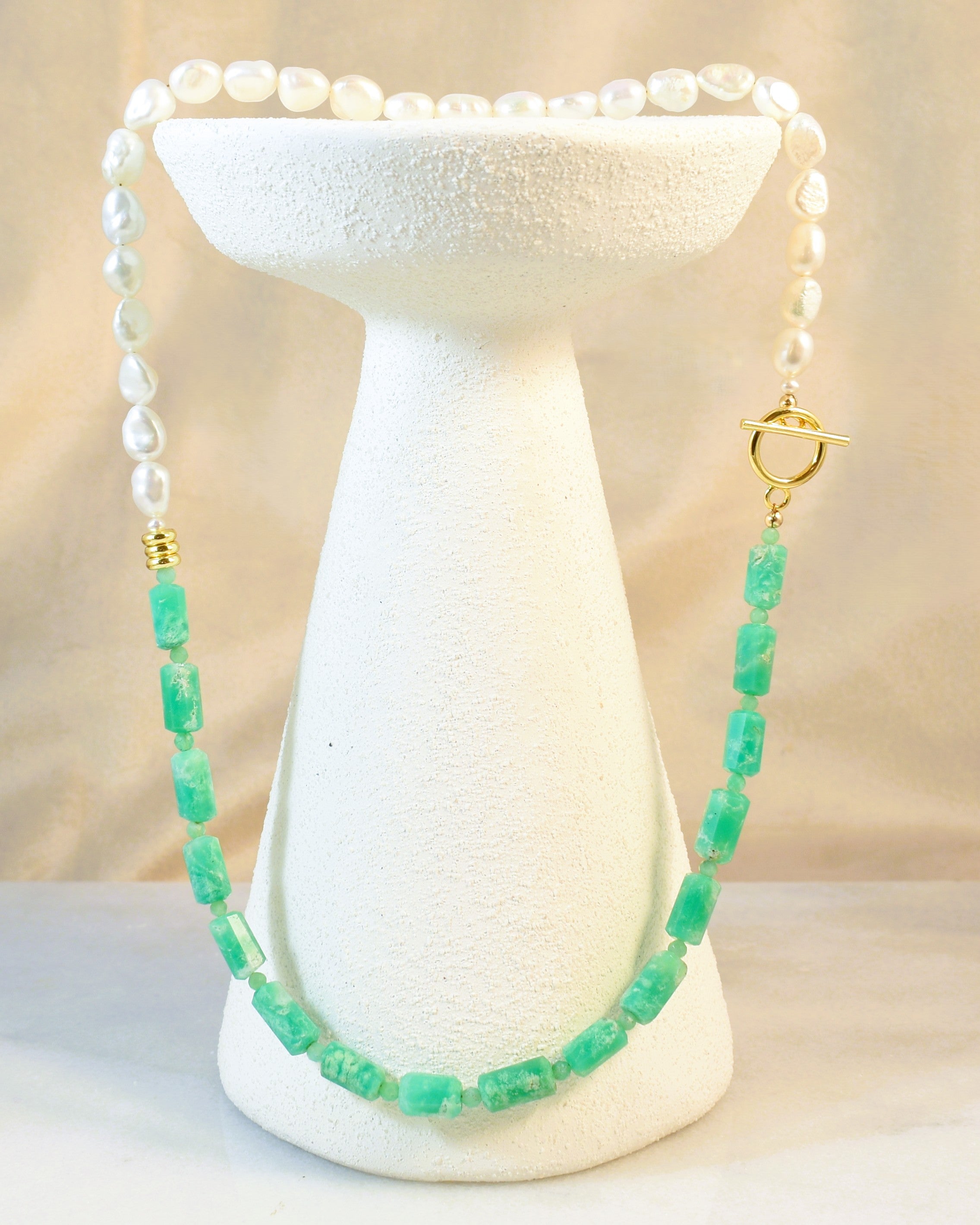 Seafoam Aphrodite Toggle Necklace