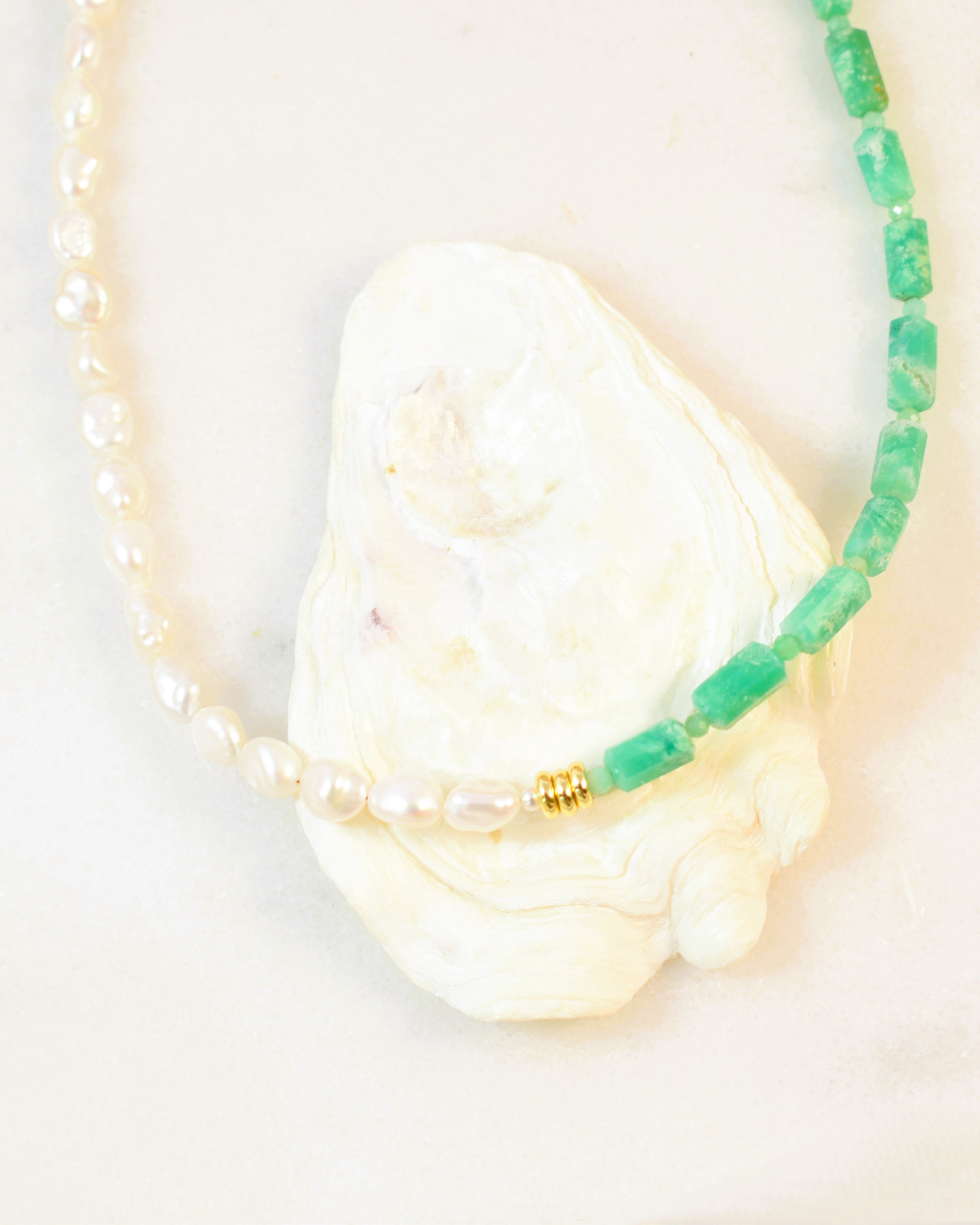Seafoam Aphrodite Toggle Necklace