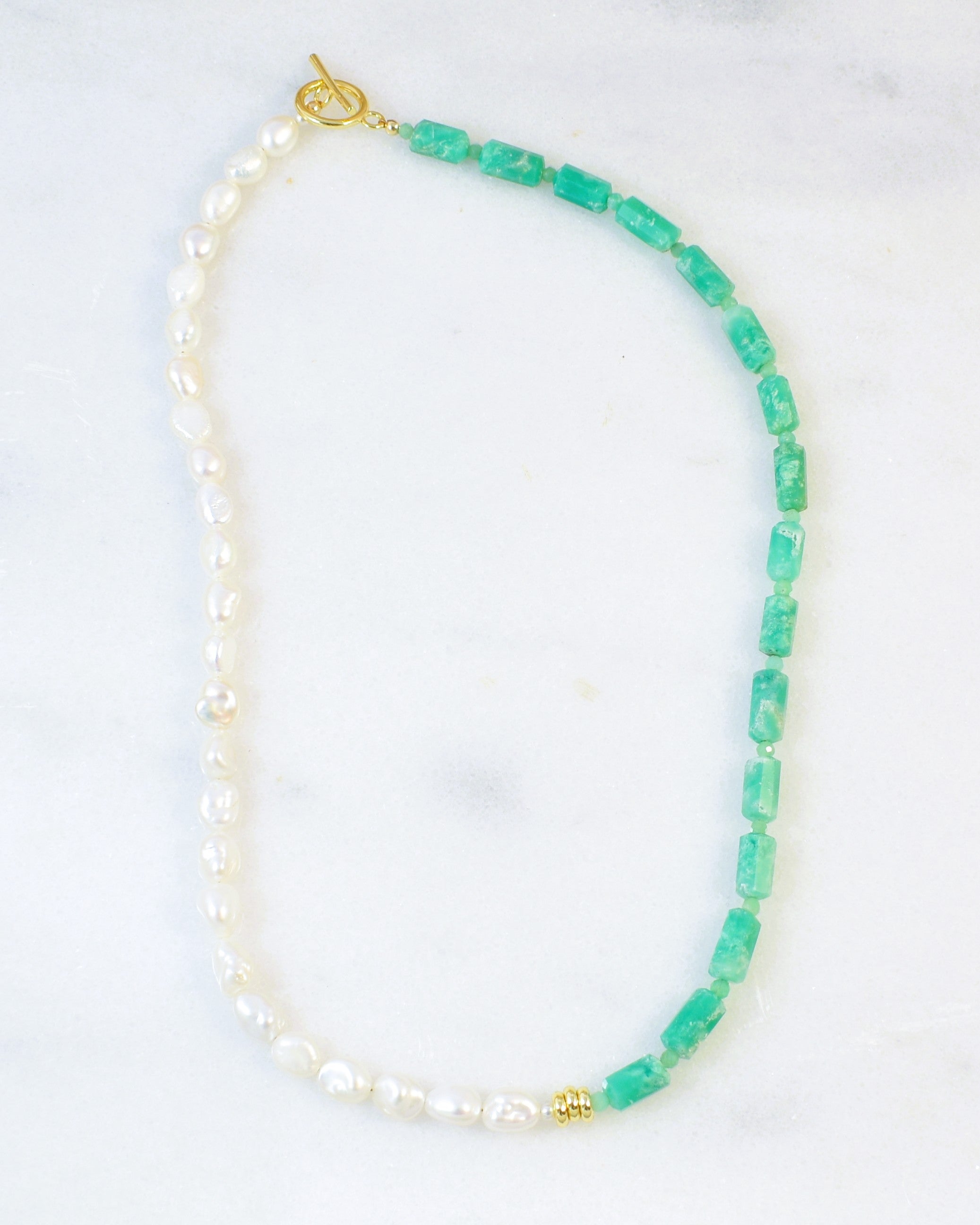 Seafoam Aphrodite Toggle Necklace