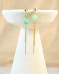 Seafoam Asymmetrical Post Earrings