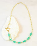 Seafoam Chain Toggle Necklace