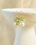 Seafoam Cluster Hook Earrings