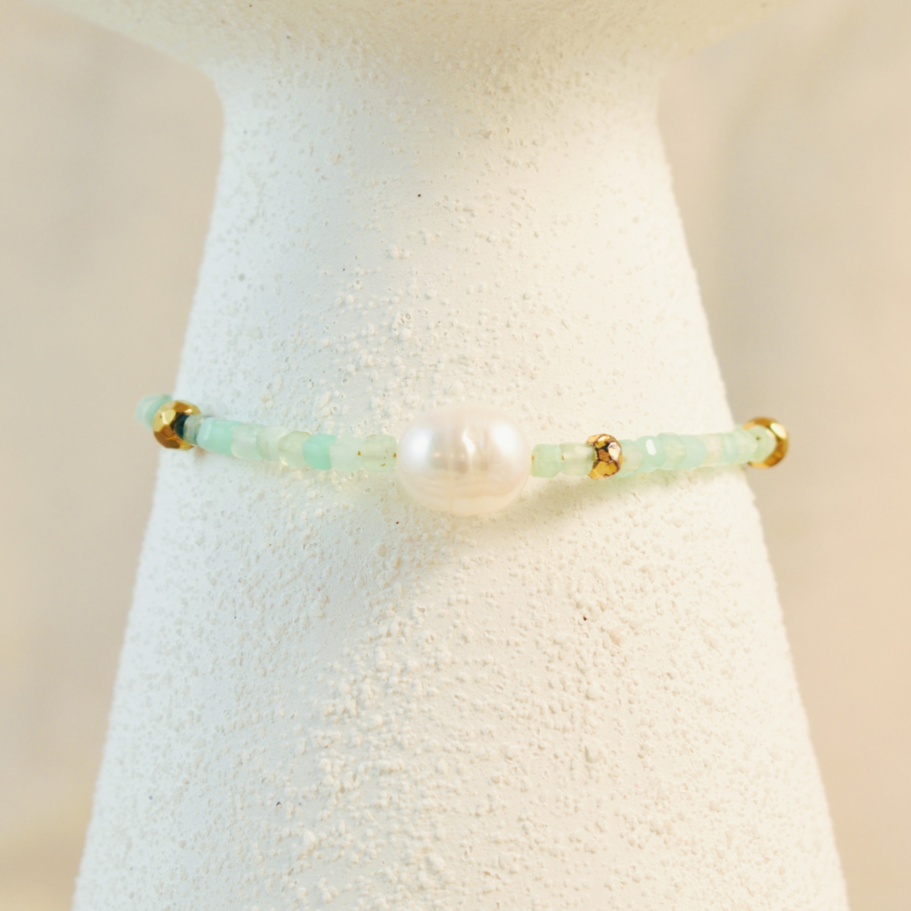 Seafoam Pearl Bracelet