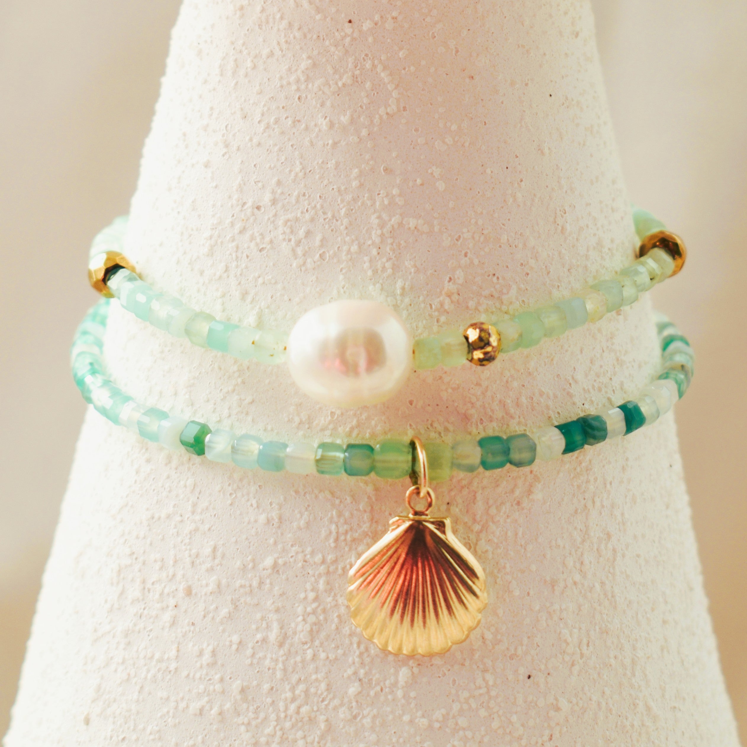 Seafoam Pearl Bracelet