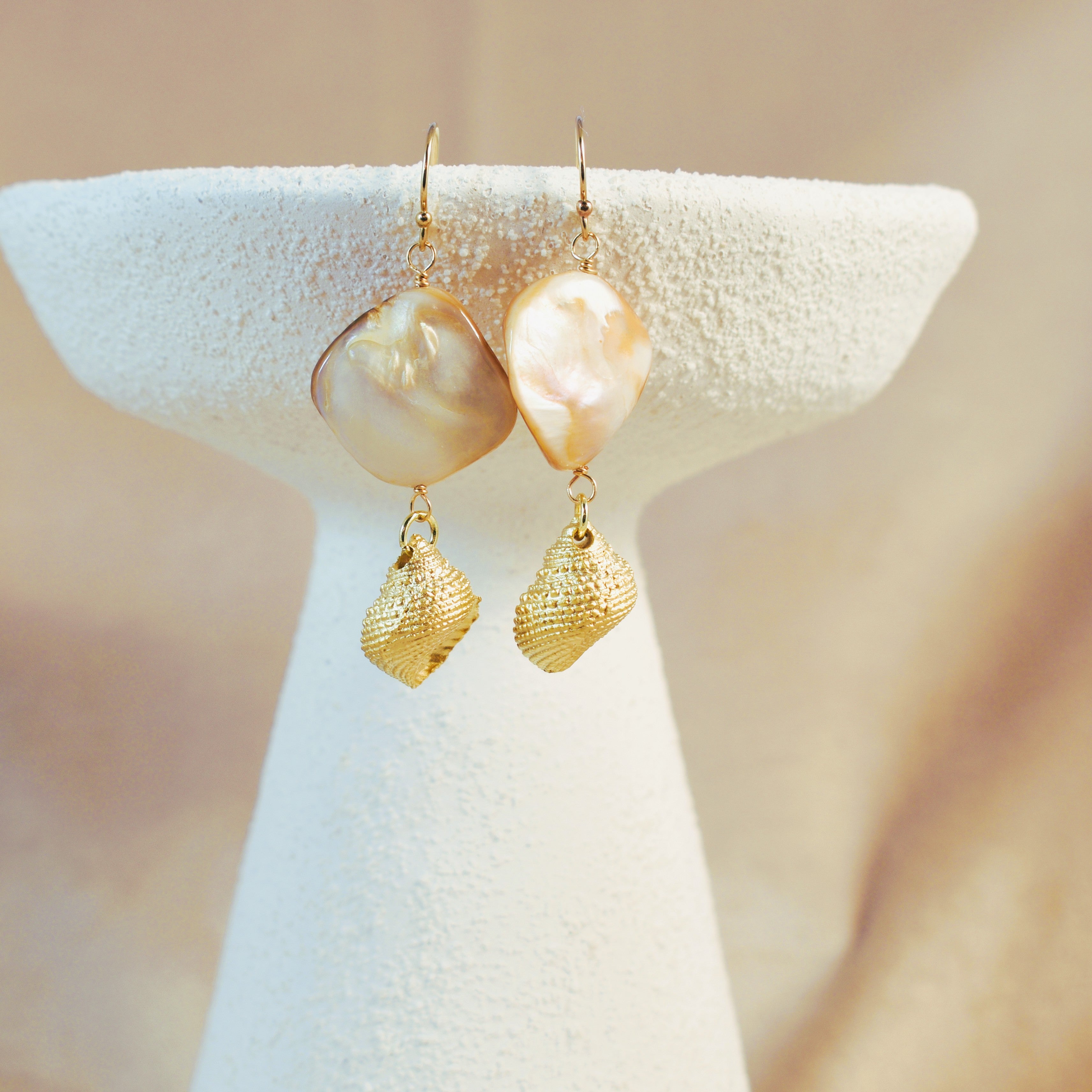 Seashell Hook Earrings