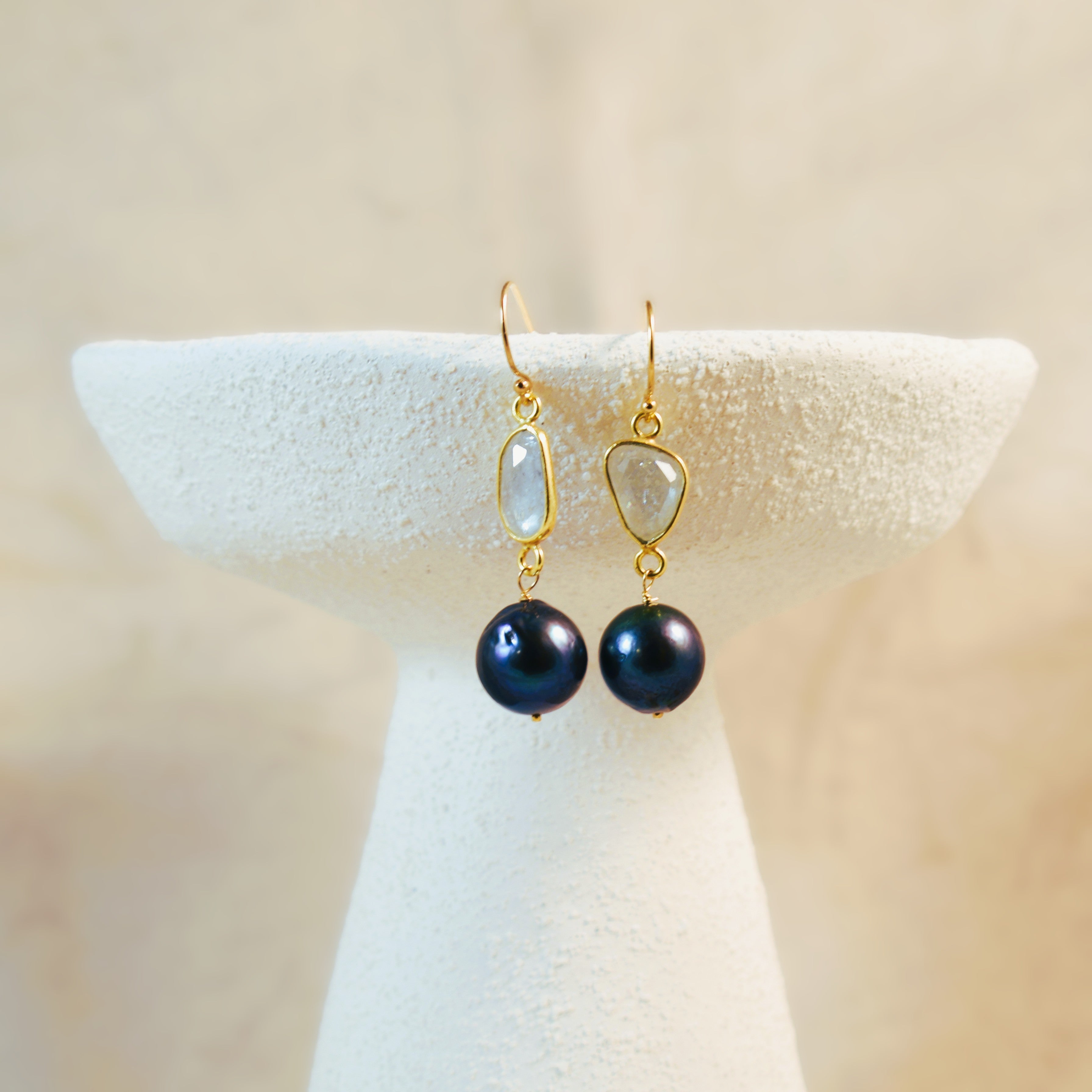Stormy Sea Hook Earrings