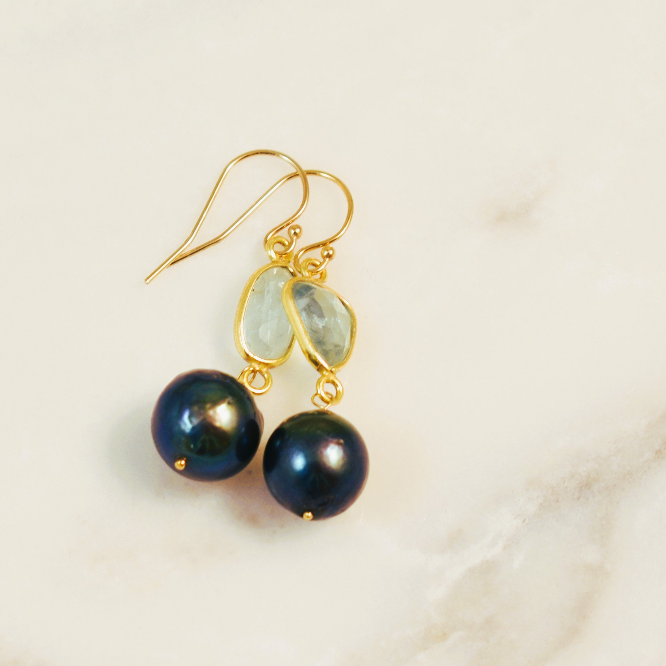 Stormy Sea Hook Earrings