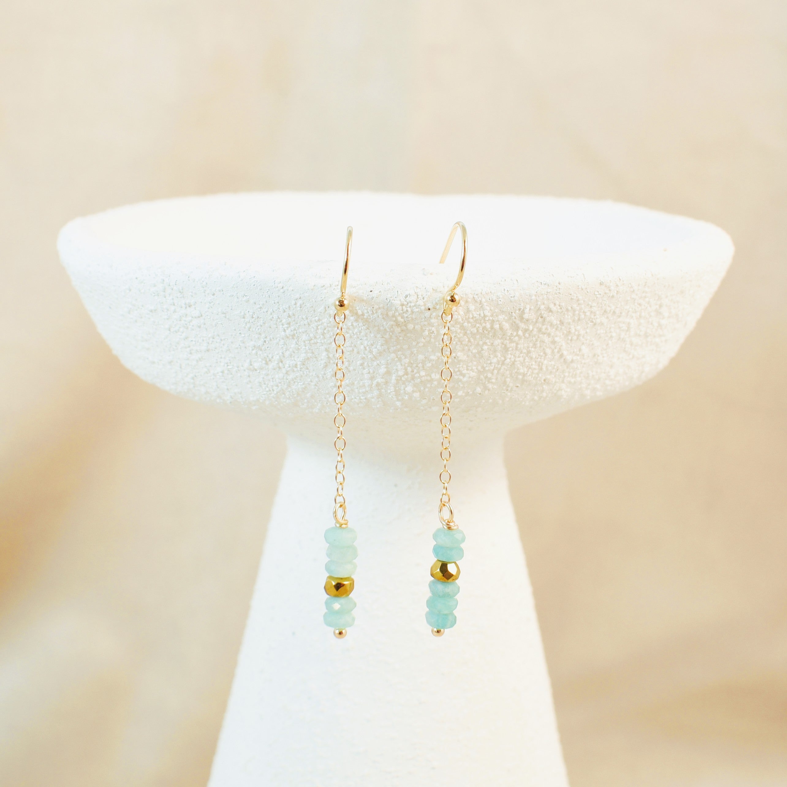 Suspended Beachcomber Hook Earrings