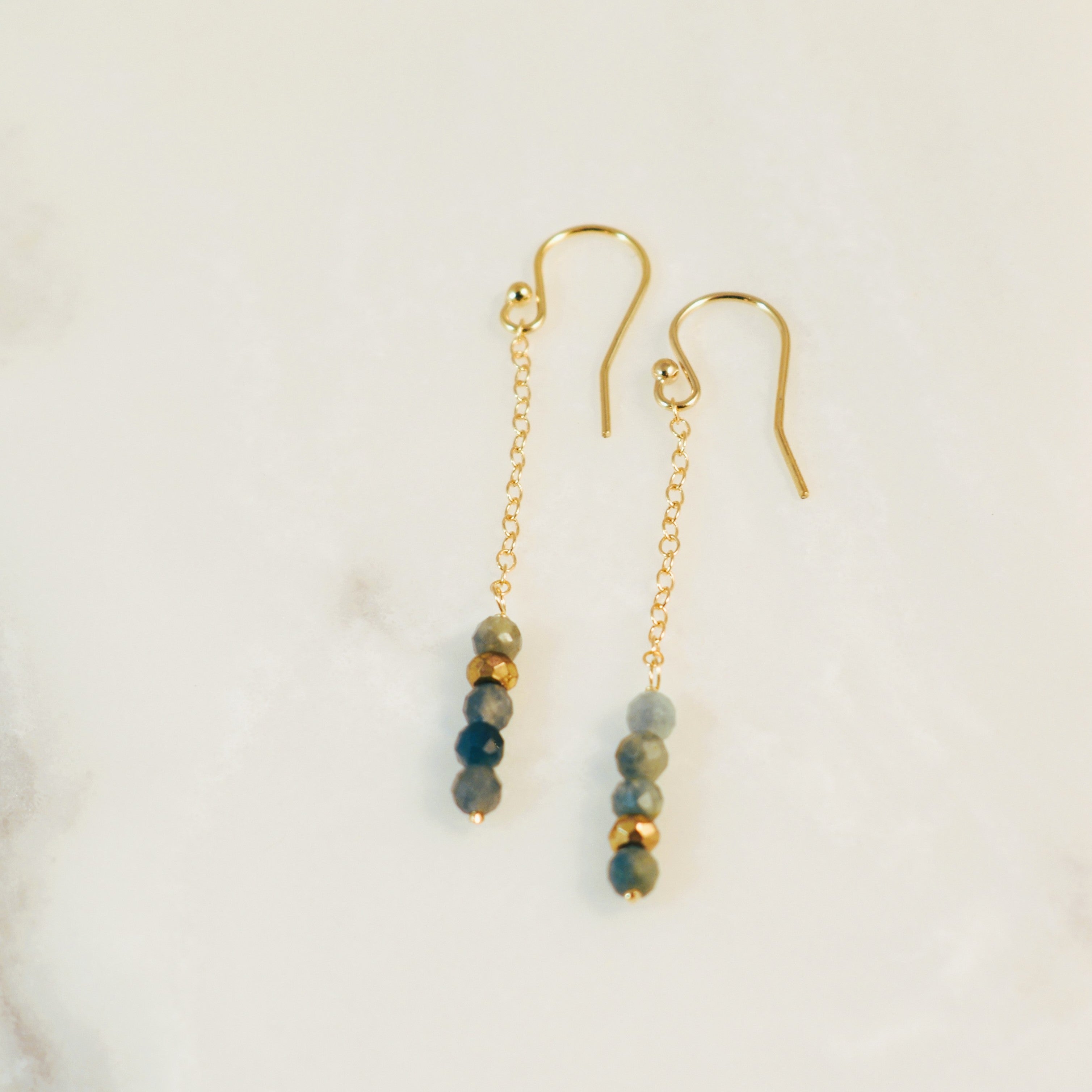 Suspended Moody Seas Hook Earrings