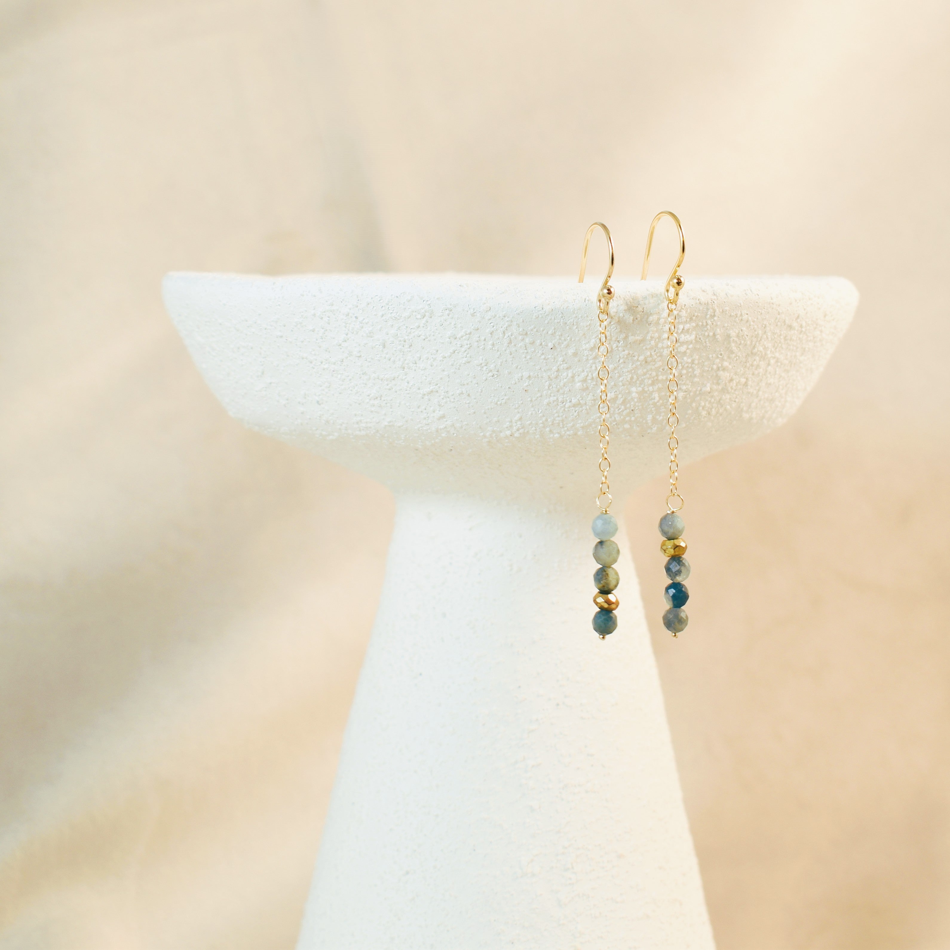 Suspended Moody Seas Hook Earrings