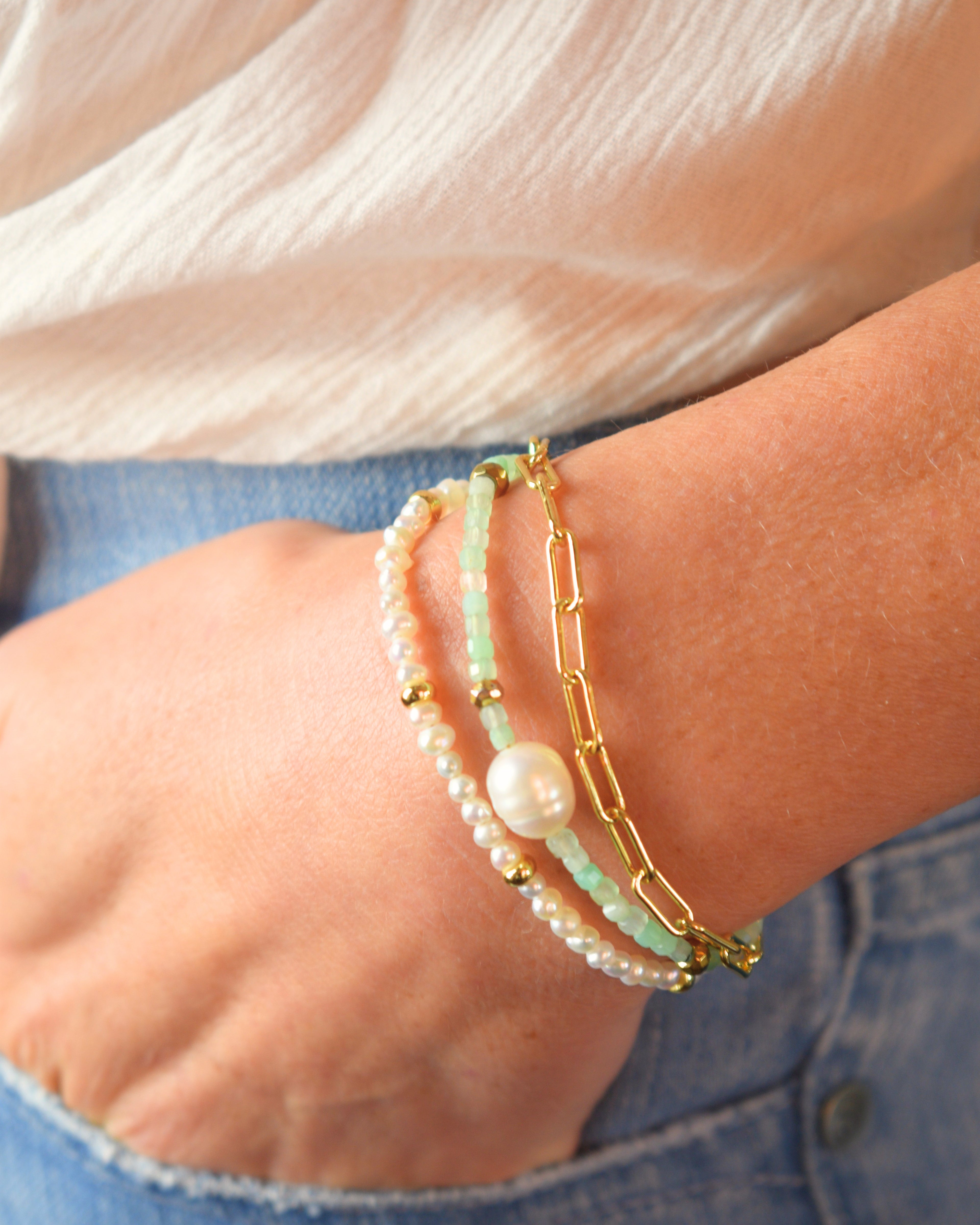 Sea Froth Pearl Bracelet